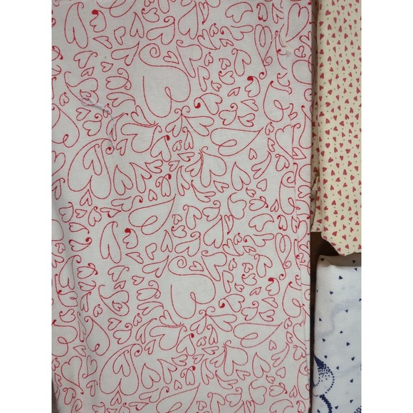 Lot of Fabric, heart, star, different designs, multicolor,‎ 1lb 5oz - Picture 2 of 9